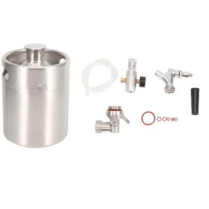2L Stainless Steel Wine Beer Keg Home Beer Dispenser Growler Beer