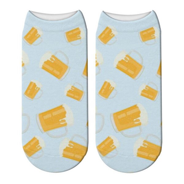 Beer Beer Print Socks, Women’s Boat Socks, Adult Socks