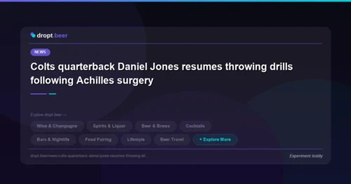 Colts quarterback Daniel Jones resumes throwing drills following Achilles surgery | dropt.beer