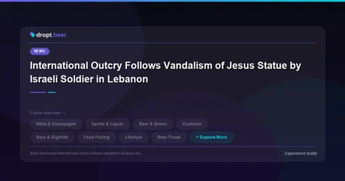 International Outcry Follows Vandalism of Jesus Statue by Israeli Soldier in Lebanon | dropt.beer