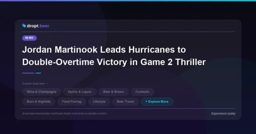 Jordan Martinook Leads Hurricanes to Double-Overtime Victory in Game 2 Thriller | dropt.beer