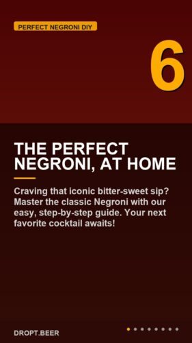 The Perfect Negroni, At Home – Master the Classic Negroni: Easy Step-by-Step Recipe Guide