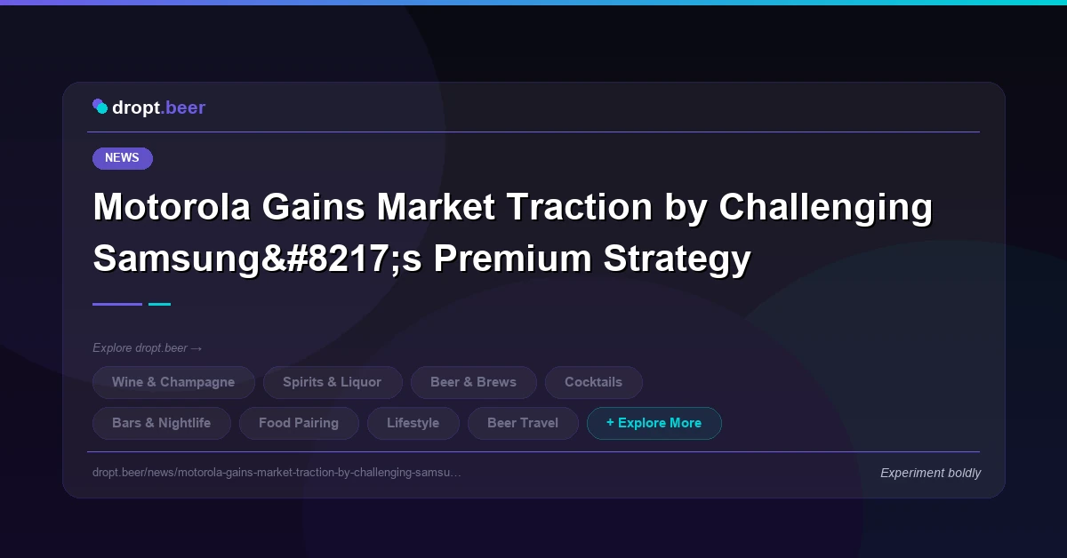 Motorola Gains Market Traction by Challenging Samsung’s Premium Strategy | dropt.beer