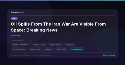 Oil Spills From The Iran War Are Visible From Space: Breaking News | dropt.beer