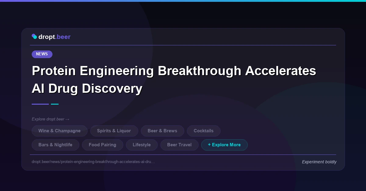 Protein Engineering Breakthrough Accelerates AI Drug Discovery | dropt.beer