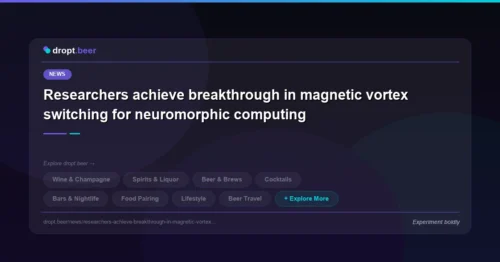 Researchers achieve breakthrough in magnetic vortex switching for neuromorphic computing | dropt.beer