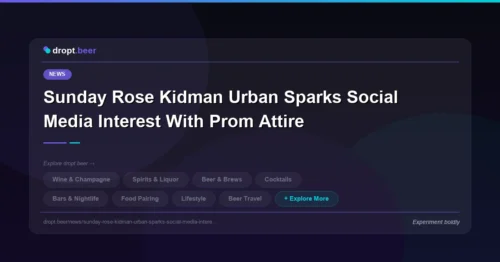 Sunday Rose Kidman Urban Sparks Social Media Interest With Prom Attire | dropt.beer