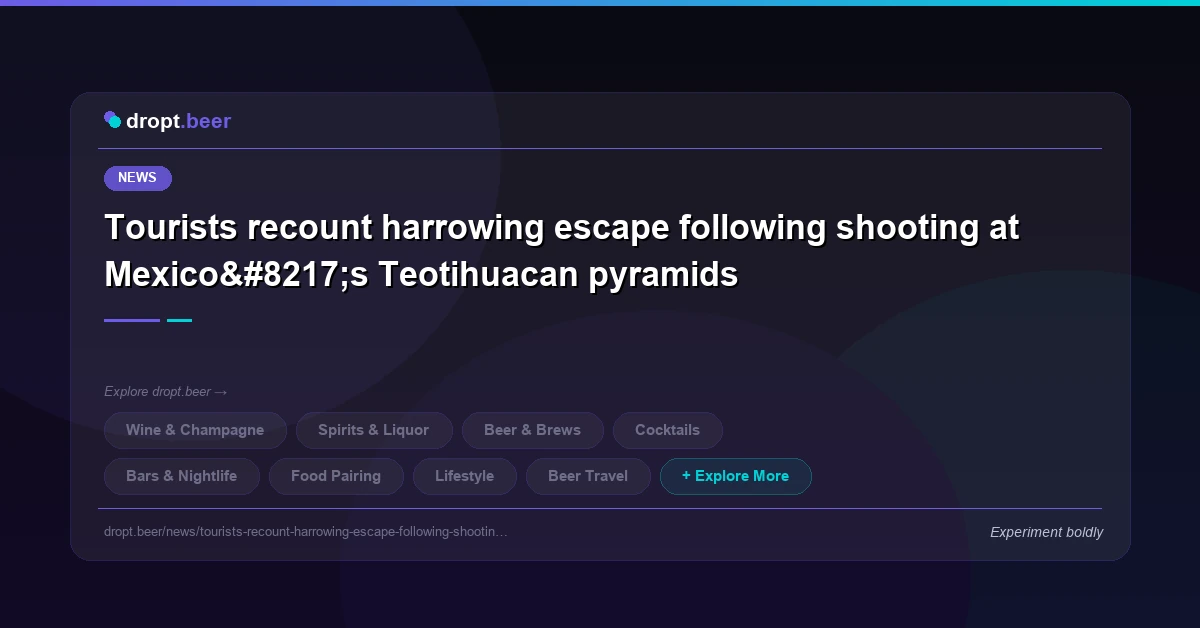 Tourists recount harrowing escape following shooting at Mexico’s Teotihuacan pyramids | dropt.beer