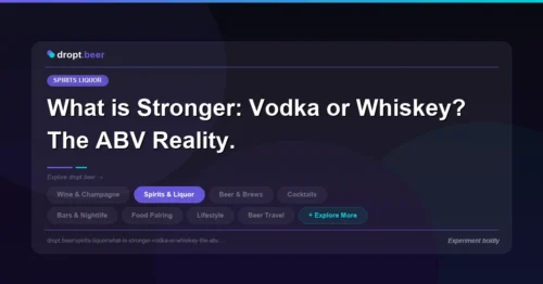 What is Stronger: Vodka or Whiskey? The ABV Reality. | dropt.beer