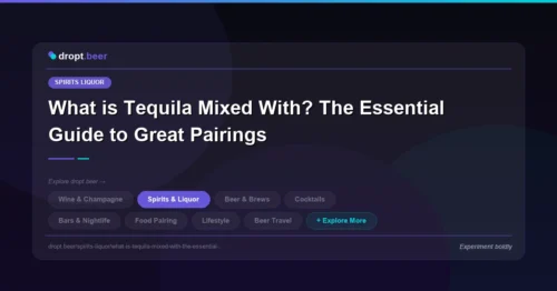 What is Tequila Mixed With? The Essential Guide to Great Pairings | dropt.beer