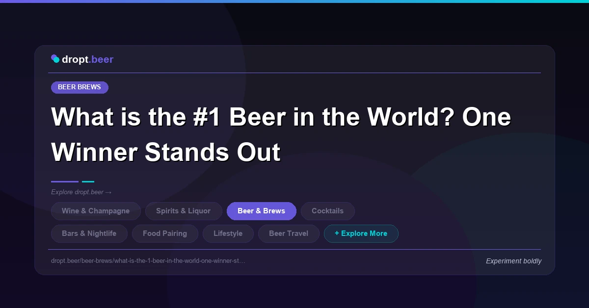 What is the #1 Beer in the World? One Winner Stands Out | dropt.beer