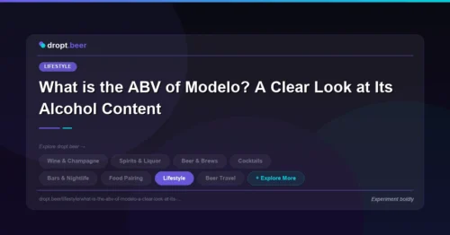 What is the ABV of Modelo? A Clear Look at Its Alcohol Content | dropt.beer