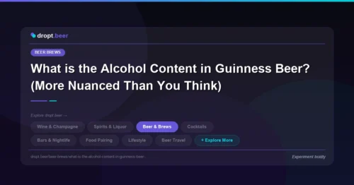 What is the Alcohol Content in Guinness Beer? (More Nuanced Than You Think) | dropt.beer