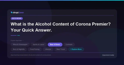 What is the Alcohol Content of Corona Premier? Your Quick Answer. | dropt.beer