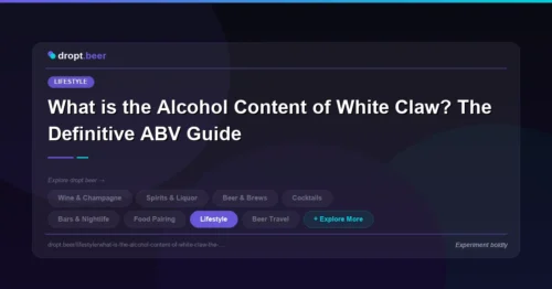What is the Alcohol Content of White Claw? The Definitive ABV Guide | dropt.beer
