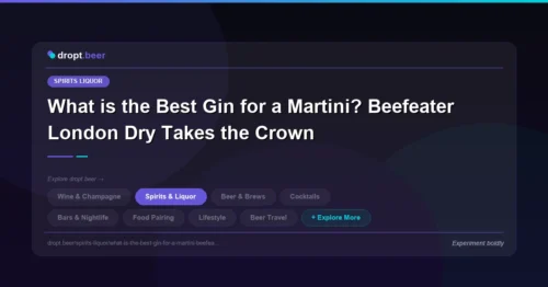 What is the Best Gin for a Martini? Beefeater London Dry Takes the Crown | dropt.beer