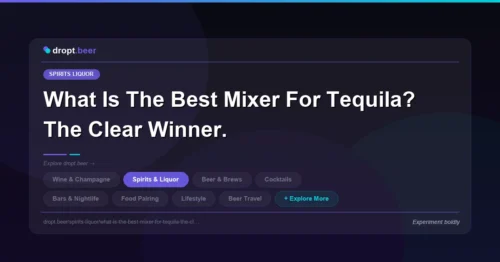 What Is The Best Mixer For Tequila? The Clear Winner. | dropt.beer