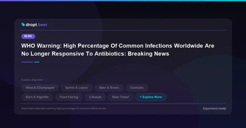 WHO Warning: High Percentage Of Common Infections Worldwide Are No Longer Responsive To Antibiotics: Breaking News | dropt.beer